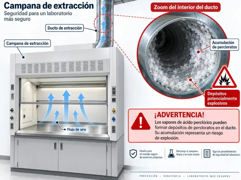 Campanas de extracción para ácido perclórico